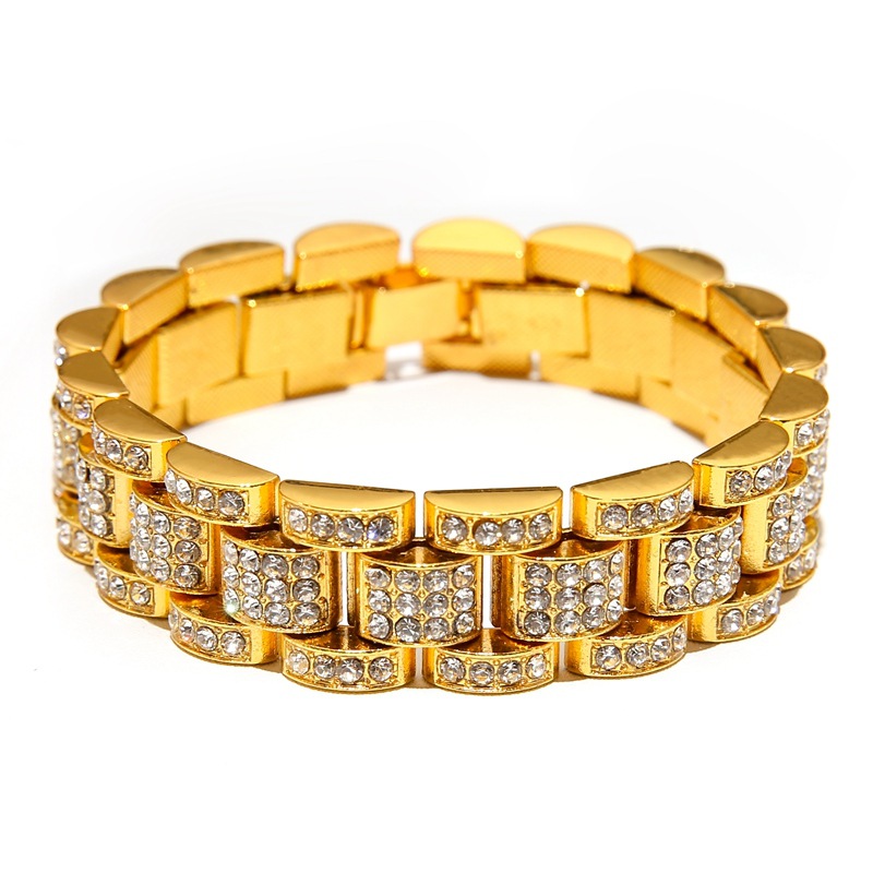 Mode Géométrique Alliage Incruster Strass Unisexe Bracelets 1 Pièce display picture 6