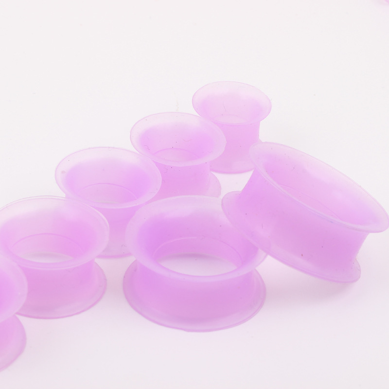 European American Style Silicone Double Horn Ear Expander 4-25mm Ear Tunnels Piercing Jewelry Wholesale detail image 7