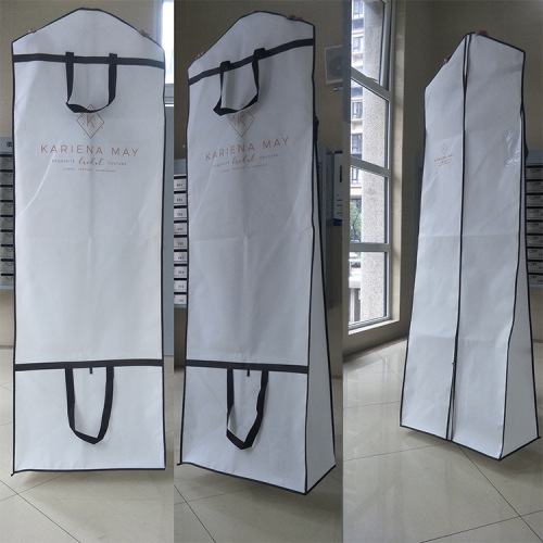 Wedding dust cover, dust cover, wedding dress dual-use handbag, widened and thickened double-sided non-woven fabric with logo printing