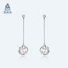 Silver edge jewelry S925 Sterling Silver wholesale Korean Edition natural Pearl Earrings One piece On behalf of Jewelry customized Manufactor