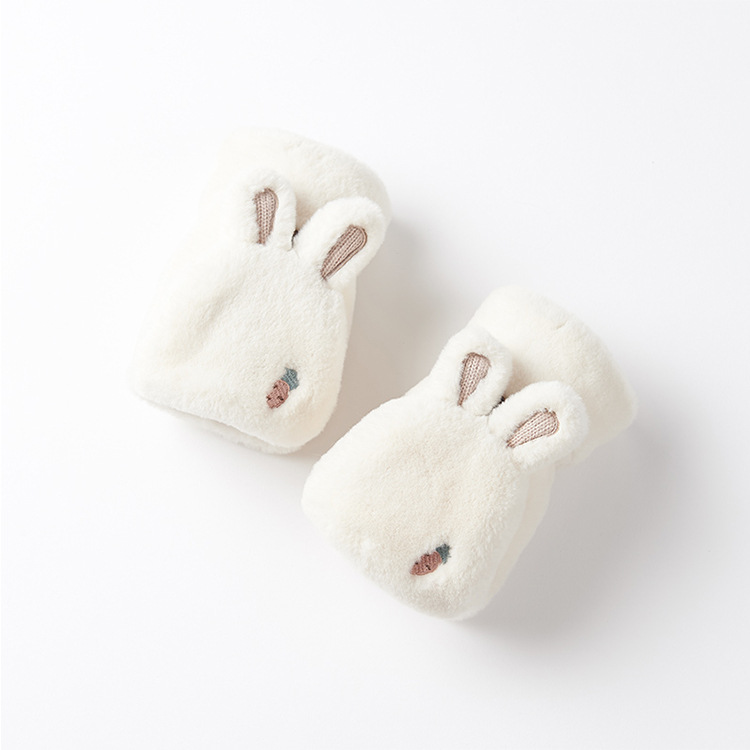 冬季保暖翻盖手套男女 学生骑车卡通布手套定做设计 厂家直销批发|ru