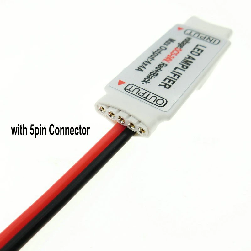 RGBWW LED цветная светодиодная лента, усилитель сигнала, мини-реле питания 12-24В 4А