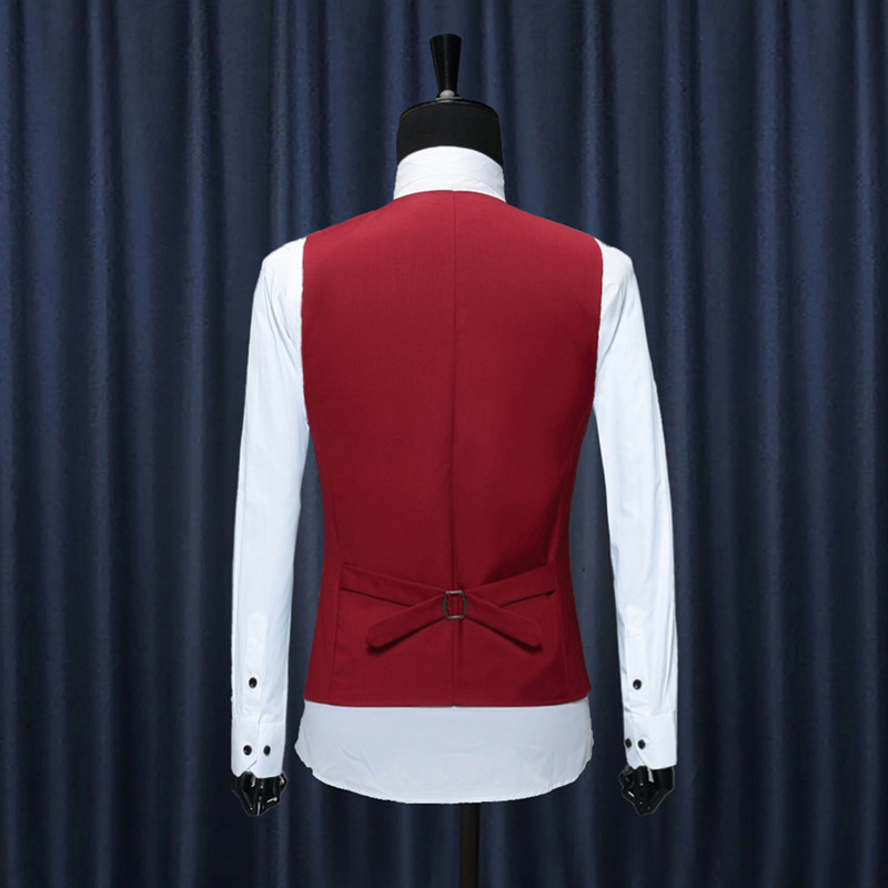 Traje británico Chaleco de los hombres traje Chaleco de los hombres slim fit negocio Delgado chaleco ropa de trabajo chaleco formal