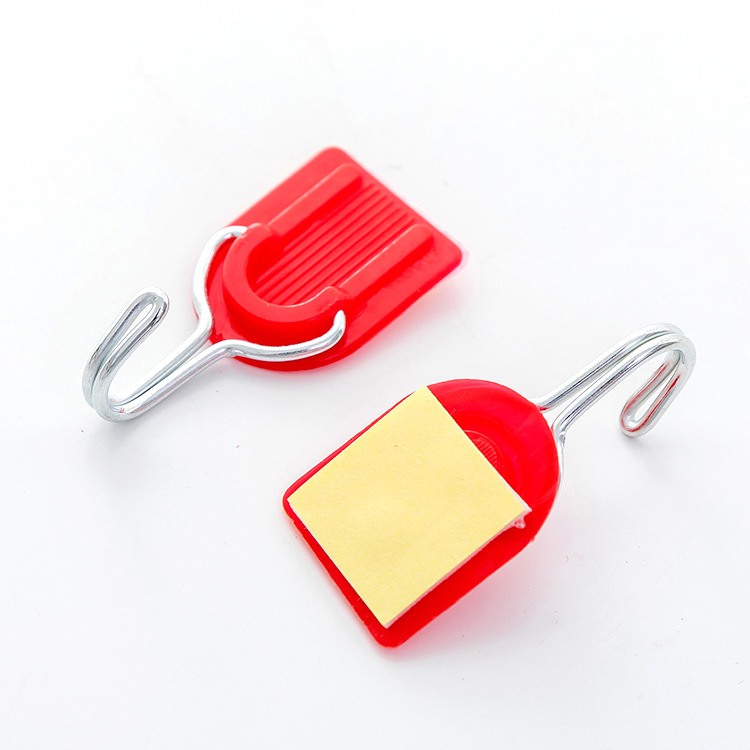 Creativo gancho de 6 piezas sin clavos cocina transparente gancho pegajoso puerta del baño trasero pequeño gancho de pared colgando gancho de ropa