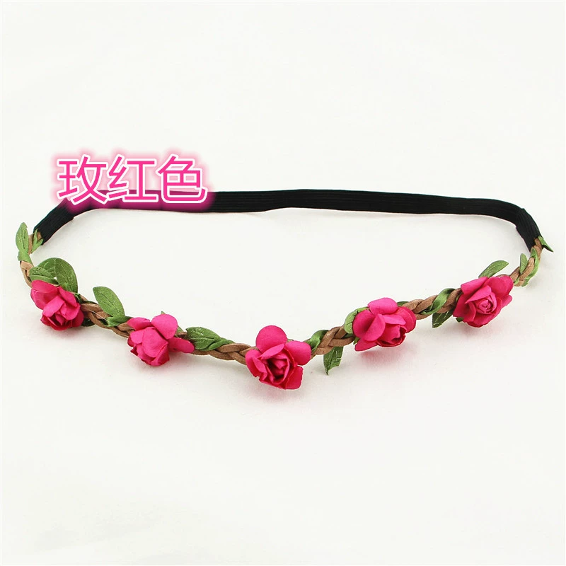 Hair accessory, beach headband for bride, Korean style, boho style, flowered