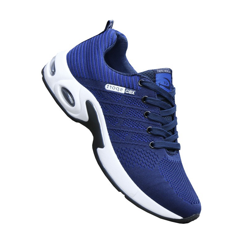 Sports men's shoes flying weaving running shoes air cushion shoes new fashion breathable Korean version trendy shoes