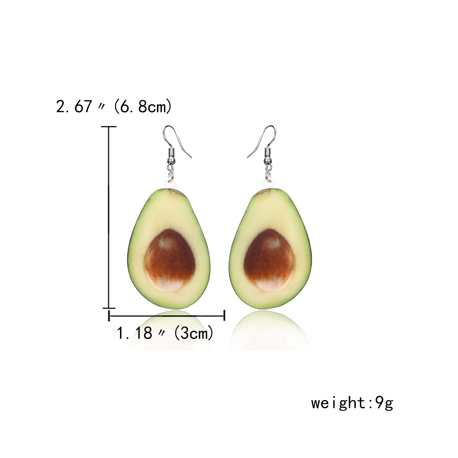 Casual Simple Style Fruit Arylic Women's Drop Earrings display picture 1