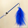 Teasing cat stick teasing cat pole handmade cat stick cat and cat toy, feathers teasing cat stick pet toy