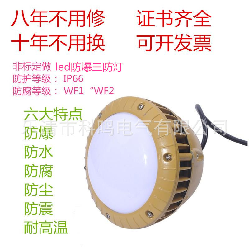 廠家定制隔爆型led防爆燈廠房倉庫 防水防腐防粉塵LED三防防爆燈