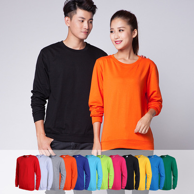 卫衣定制印logo 工作服外套圆领班服diy定做套头工装印字广告衫