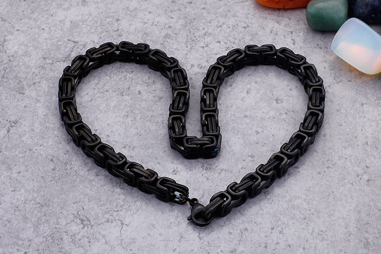 personalized hip hop stainless steel domineering emperor chain men's bracelets in various specifications_voghion.com