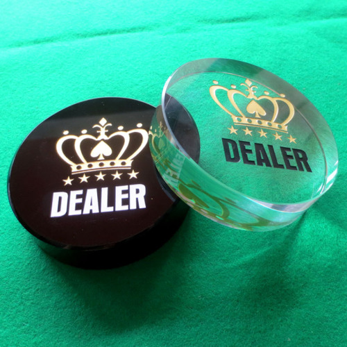 德州扑克庄位牌皇冠DEALER 全押牌子ALL IN