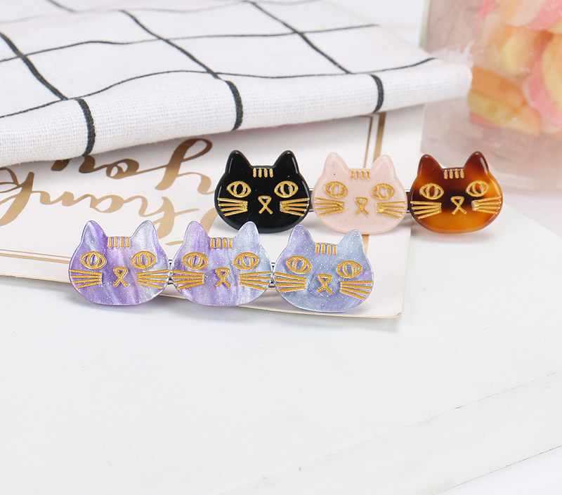 Fashion Cat Arylic Hair Clip 1 Piece display picture 2