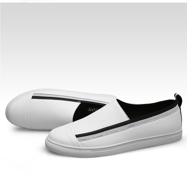 Chaussures pour hommes Été Nouvelles chaussures en cuir de vache pour hommes Chaussures décontractées à la mode coréenne Chaussures grande taille_voghion.com