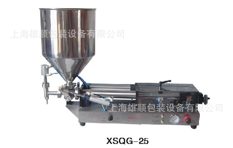 XSQG单头膏体灌装机   活塞式单头膏体灌装机 单头卧式灌装机