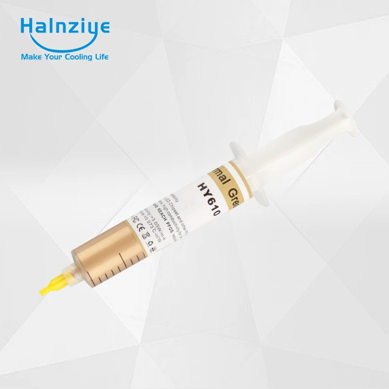 HY610-TU25g Золотая игольчатая трубка, охлаждающая компьютер, силиконовая смазка, Теплопроводящая паста для процессора 3,05 Вт [Версия для онлайн-продаж]