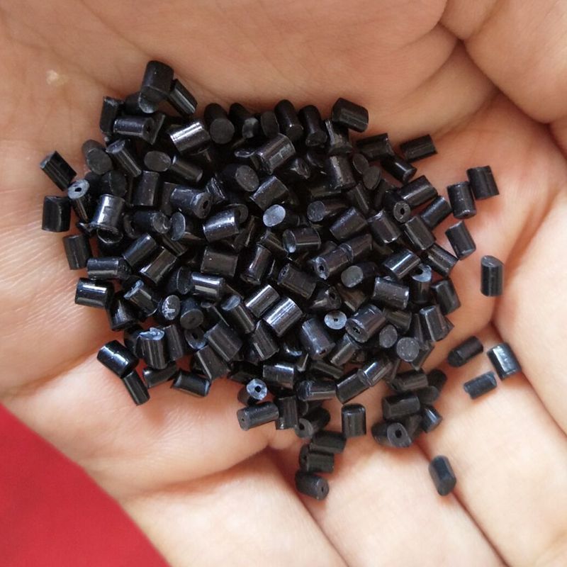 ABS黑色镭雕料 激光镭雕ABS 黑雕白 高光黑色ABS镭雕键盘原料颗粒