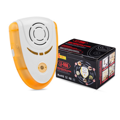 LI-998 變頻 次聲波（電磁波）超聲波驅蚊器 驅鼠器 帶光控小夜燈