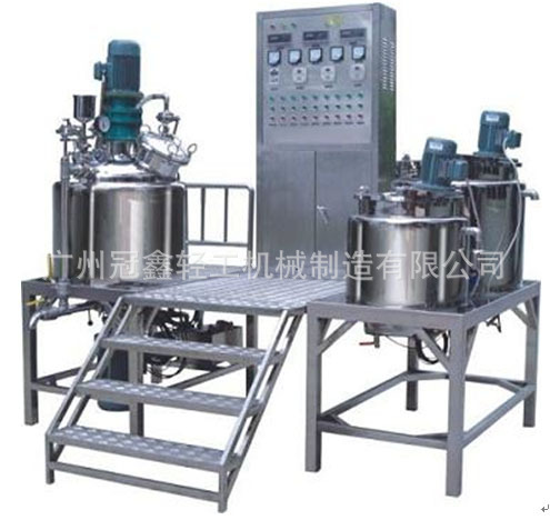 GX-B-500L内外循环真空均质乳化机 真空均质乳化锅 面霜乳化锅