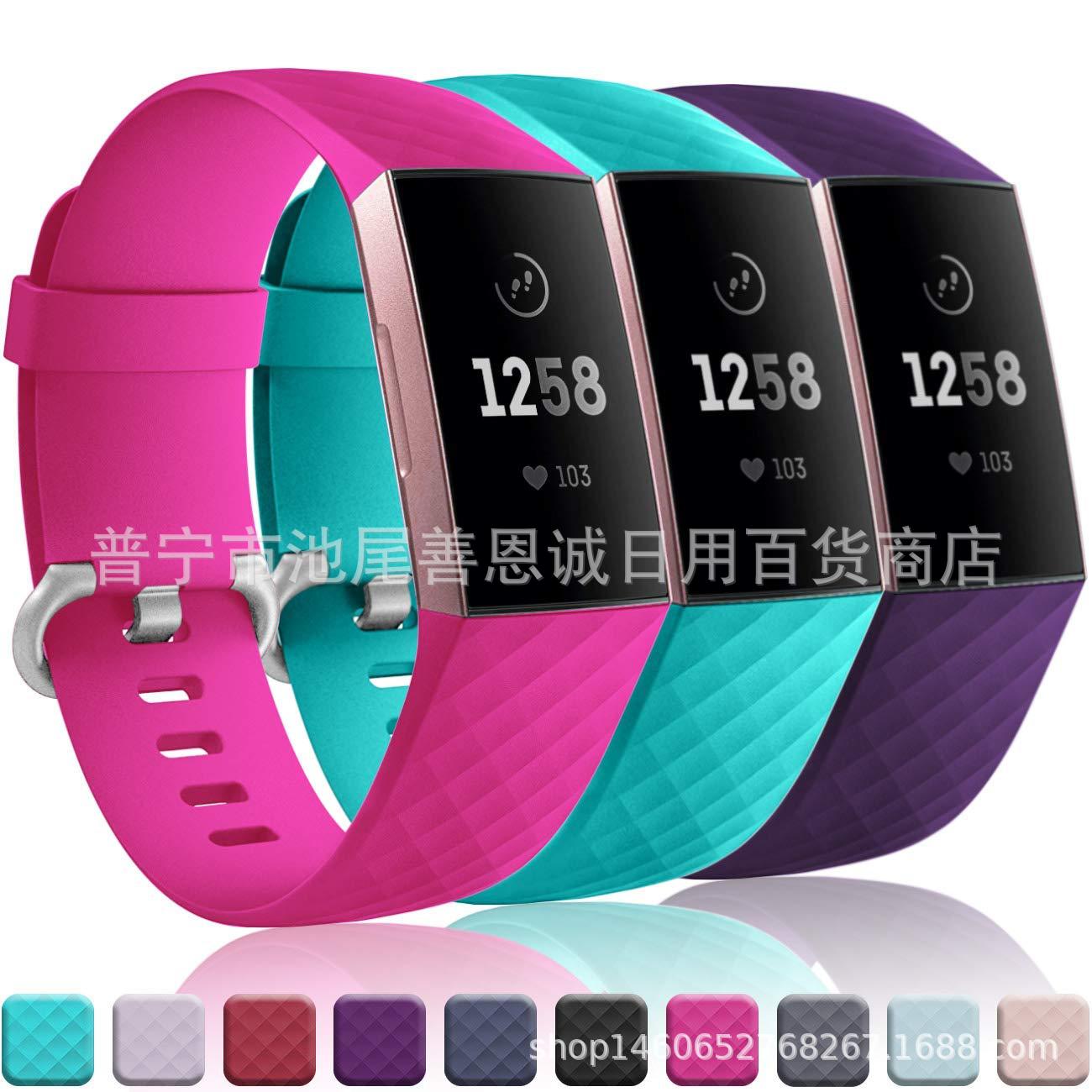 Suitable for fitbit charge3 silicone smart replacement band sports…