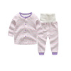 Children's umbilical bandage, trousers, clothing, keep warm underwear, overall, high waist, autumn, round collar, wholesale