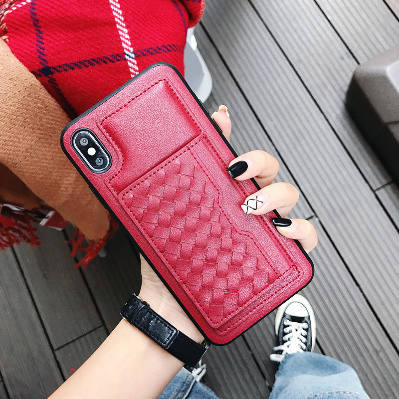 Manufactor Direct selling Cross border Explosive money apply iPhone Apple 6s Mobile phone shell 8p Card Case xs max Leather sheath