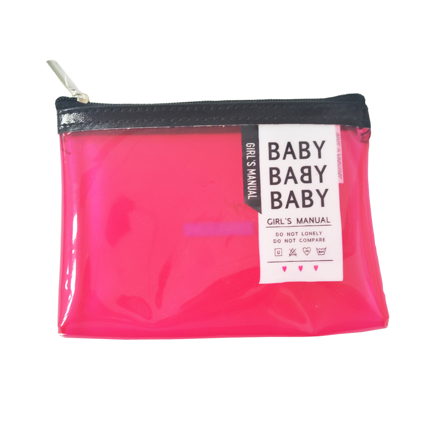 PVC transparent soft bag cosmetic bag stationery bag storage bag sewing zipper handmade handmade