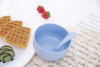 New product wheat straw Children rice rice bowl can decompose warm soup and spoon set tableware with small handle boxes