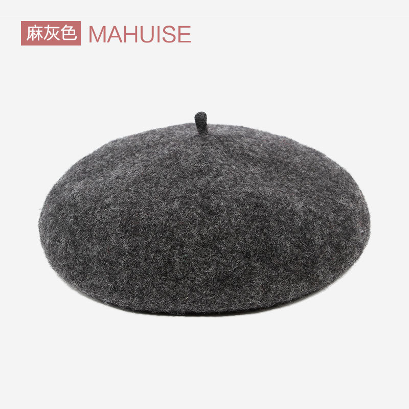 2018普通款热卖贝雷帽颜色分类头像2麻灰色