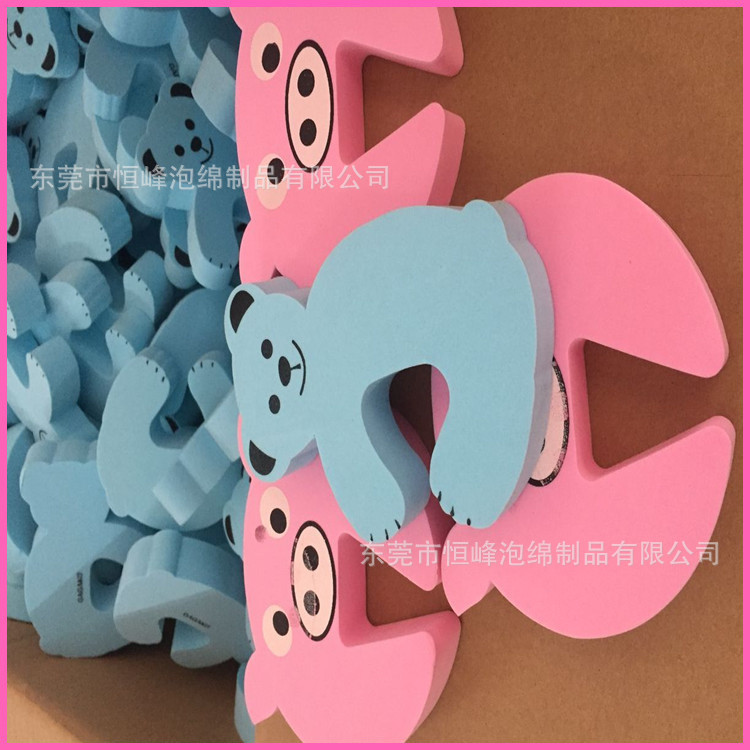 厂销儿童防夹手门卡 创意制定 动物泡棉门档恒峰厂销