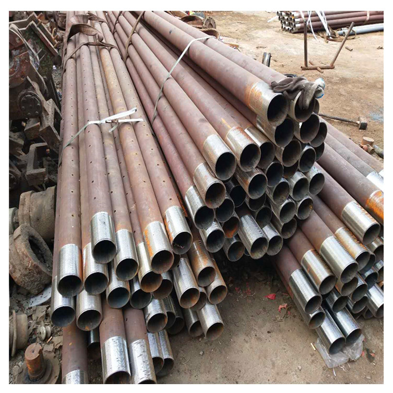 注浆无缝钢管厂 超前小导管  隧道支护管 钢花管 无缝管车丝打孔