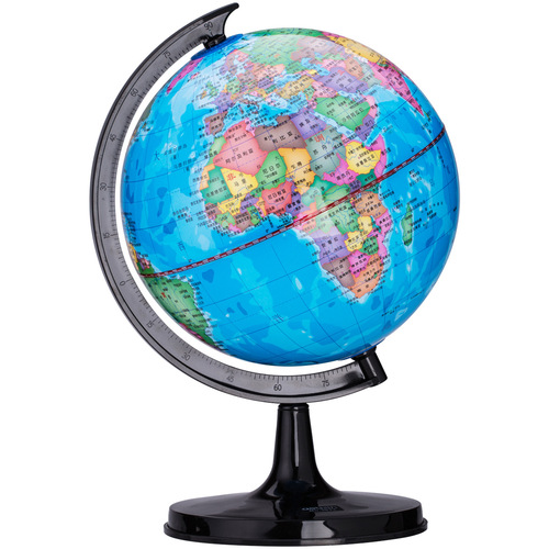 Deli 3031 desktop mini globe full plastic office student geography teaching supplies diameter 10.6cm wholesale