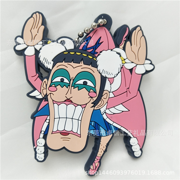 Production Access Control Card pvc Keychain Chip ic Cartoon Color Glue Card Soft Glue Keychain Bag Pendant