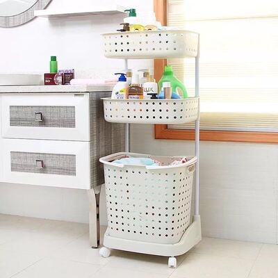 Japanese Plastic Laundry basket clothes Storage baskets household Shower Room Dirty clothes basket white Wash and rinse Handbaskets Manufactor Direct selling