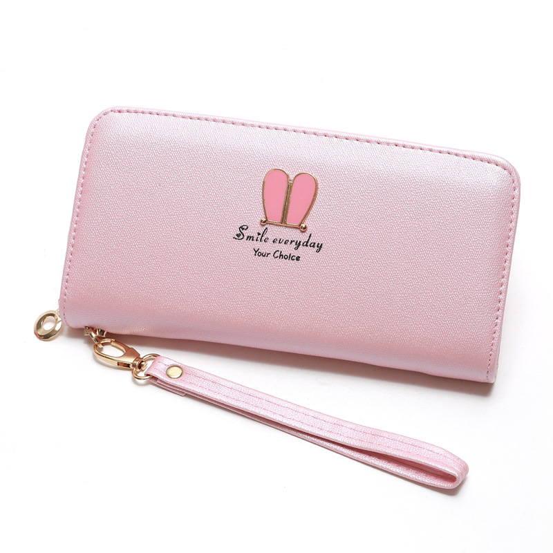 Korean Rabbit Ear Zipper Long Wallet display picture 18