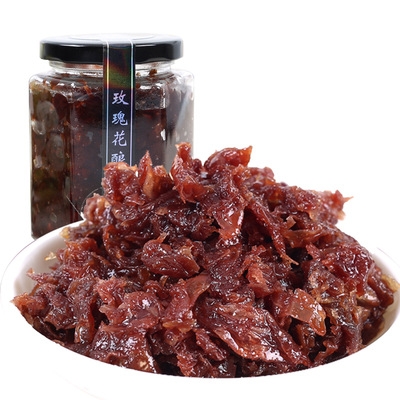 红瓣玫瑰花酿鲜花酱300g玻璃瓶装云南特产玫瑰酱果酱