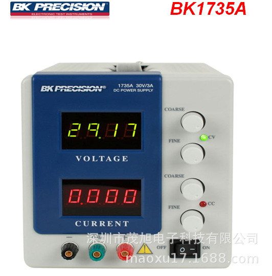 百科BK Precision【1735A】4显示单相输出旋钮直流电源 30V3A180W