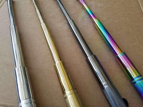 Wild Valley Pen Baton German Pen Style Self-Defense Baton Car Self-Defense Accessories Three-Section Baton Telescopic Baton Self-Defense