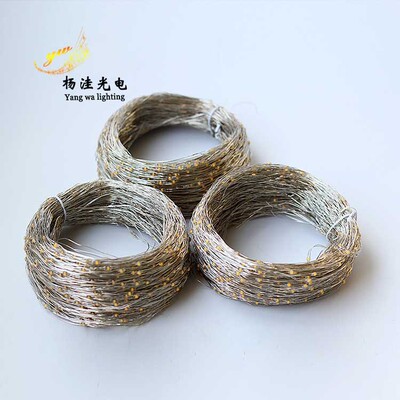 led Copper wire Silver Line Lamp string 1 m to 24 Meter Lamp string Partially Prepared Products light source factory