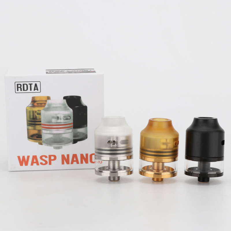 厂家直销 高品质不漏油WASP NANO RDTA小黄蜂RDTA电子烟雾化器|ru