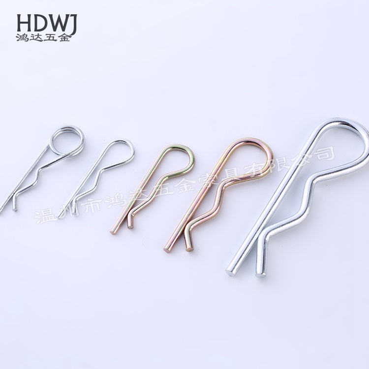 厂家供应双圈单圈弹簧夹R型开口销 开口销单圈发卡 生产供应