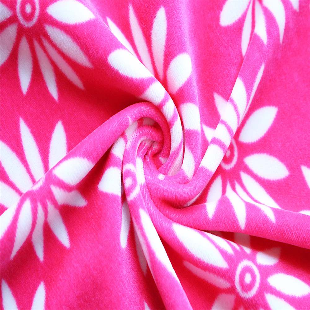 大量现货氨超 天鹅绒 秋冬床单面料 睡衣面料 印花氨纶超柔