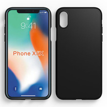 苹果iphone X/XS手机套保护壳高透布丁外磨纱Tpu外壳贴皮素材适用