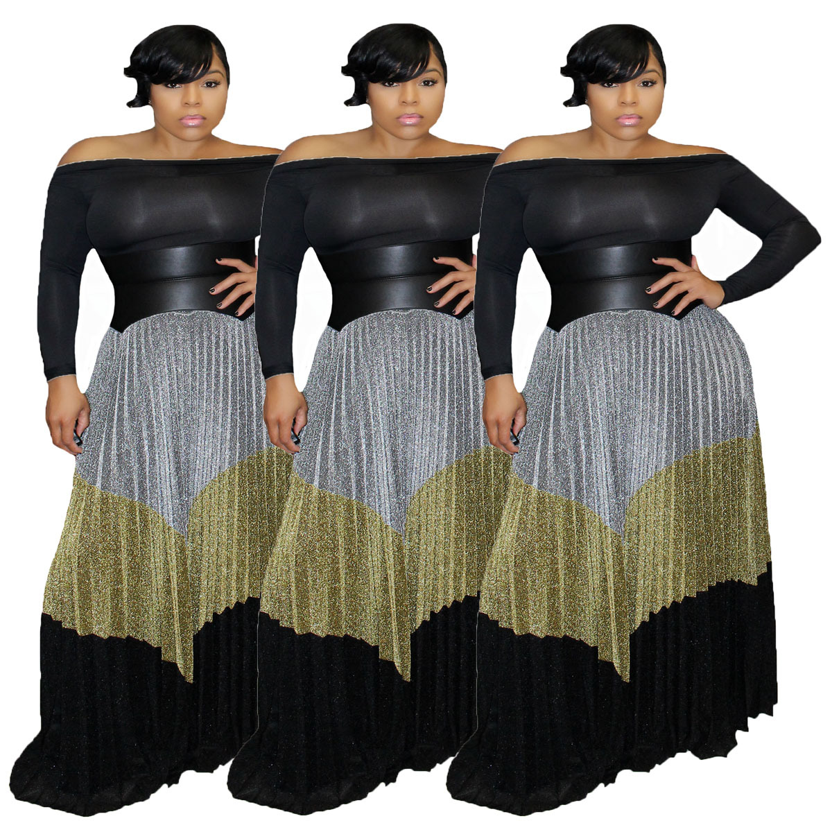 Jupe femme VêTEMENTS JINGHONG en Mélange de coton - Ref 3330417 Image 9