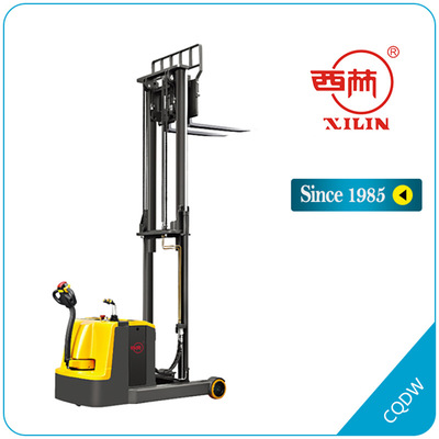 西林全电动前移式堆高车行走式堆垛车 宁波如意 托盘装卸升降叉车