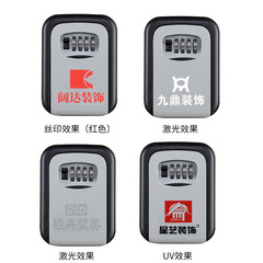 Password key box metal cat's eye wall-mounted large construction site decoration key box storage box password box key box