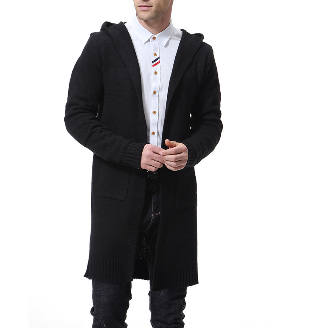 Autumn hoody, cardigan, sweater, knitted jacket, autumn season 2019, increased thickness, European style 3