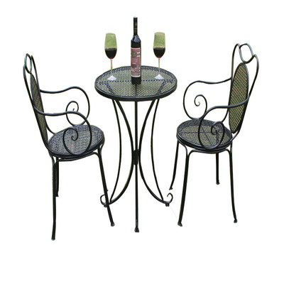 Iron art Tables and chairs Three balcony outdoors Open air courtyard Tables and chairs Kit