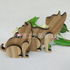 Wooden cartoon jewelry handmade, creative decorations, creative gift, wholesale