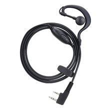 厂家直销仿原对讲机耳机线耳挂式高级粗线耳麦支持外贸批发
